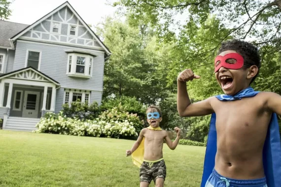 Toy boys playing outdoor Toy boys playing outdoor