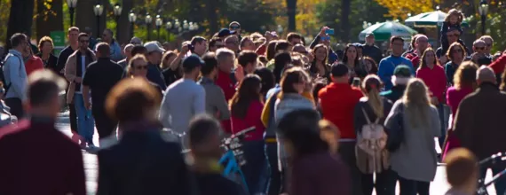 Folk på gaden