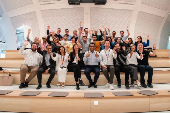Our Pride Employee Resource Group leads in Basel with Shreeram Aradhye, President Development, Chief Medical Officer and Novartis Executive Committee Sponsor for LGBTQI+ Equity. Our Pride Employee Resource Group leads in Basel with Shreeram Aradhye, President Development, Chief Medical Officer and Novartis Executive Committee Sponsor for LGBTQI+ Equity.