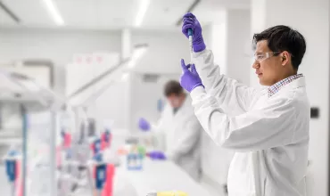 Scientist in a lab Scientist in a lab