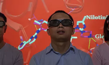 Scientists use 3D images to explore molecular structures Scientists use 3D images to explore molecular structures