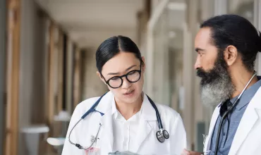 Two healthcare professionals Two healthcare professionals