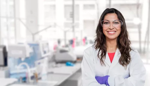 Female scientist in laboratory